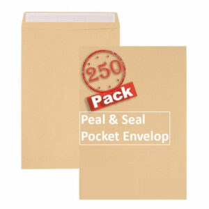 c4 indigo manilla peel & seal pocket envelopes pack of 250