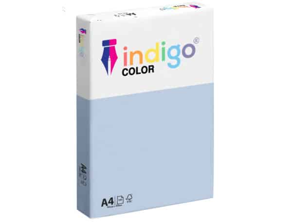 Indigo a4 80gsm coloured copier paper stockholm 1 ream (500 sheets)