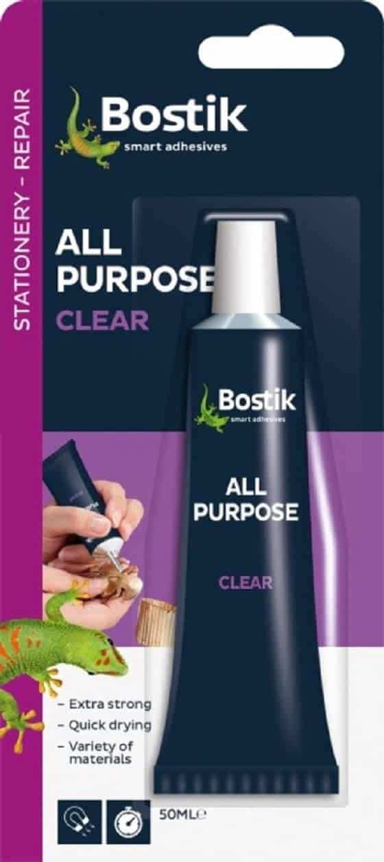 Bostik All Purpose Adhesive, Clear Glue, 50ml