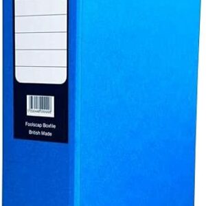 indigo® premium blue colour, fsc certified (lever arch file foolscap 80mm spine, pack of 5)