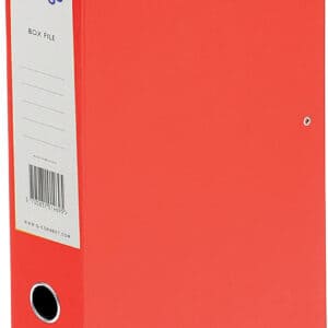 indigo® premium red colour, fsc certified (lever arch file foolscap 80mm spine, pack of 5)