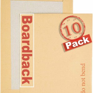 c4 indigo manilla boardback peel & seal do not bend envelopes pack of 10