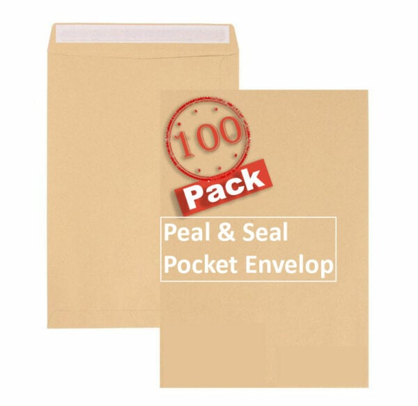 c4 indigo manilla peel & seal pocket envelopes pack of 100