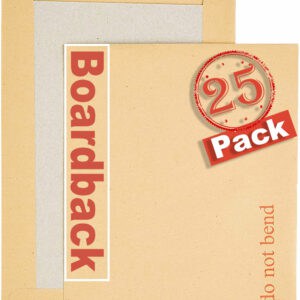 c5 indigo manilla boardback peel & seal do not bend envelopes pack of 25