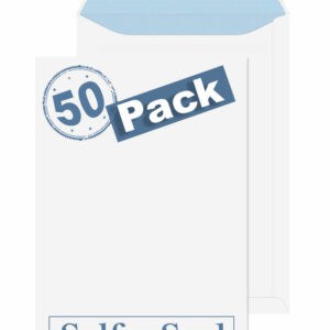 c4 indigo white self seal pocket envelopes pack of 50