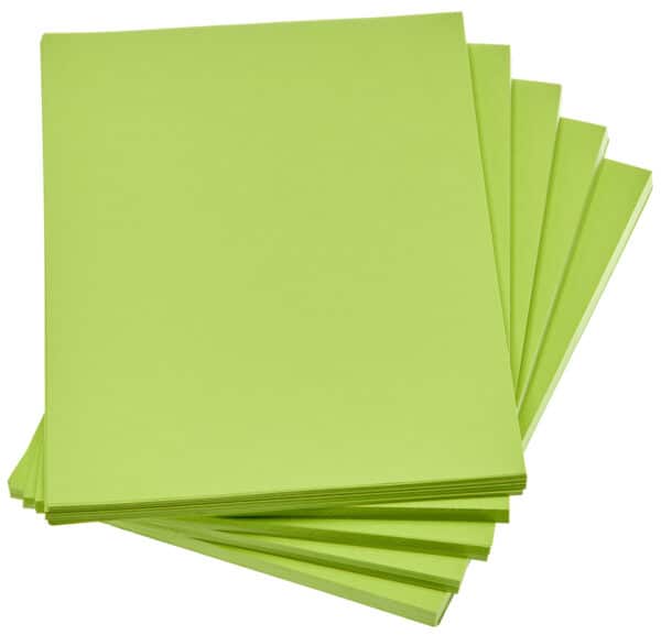 indigo a4 coloured copier paper bright green 100 sheets
