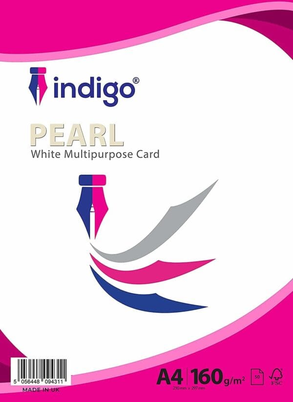 indigo® a4 white multipurpose copier 160gsm paper 75 sheets pack