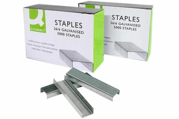 q connect staples 26/6mm, pack of 5000