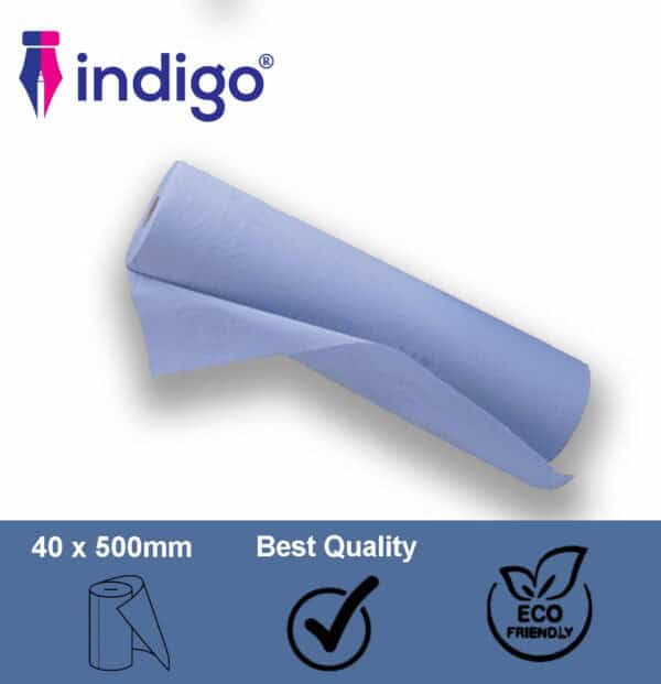 indigo® hygiene couch roll blue 9 roll