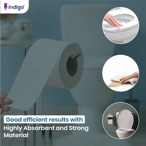 indigo bliss luxury scented bathroom 40 toilet rolls 2 ply cotton fresh super soft and strong toilet paper ultimate quilted comfort for a luxurious bathroom experience 4 x10 rolls pack = 40 rolls