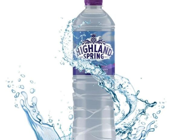 highland spring still spring water, 20 x 750ml sports