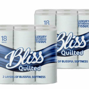 indigo bliss luxury scented bathroom 40 toilet rolls 2 ply cotton fresh super soft and strong toilet paper ultimate quilted comfort for a luxurious bathroom experience 4 x10 rolls pack = 40 rolls