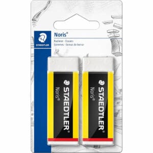 staedtler noris plastic rubber eraser (pack of 2)