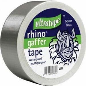 rhino 50mm x 10metre multipurpose silver cloth tape