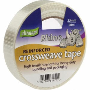 25mm x 50m ultratape crossweave tape rhino