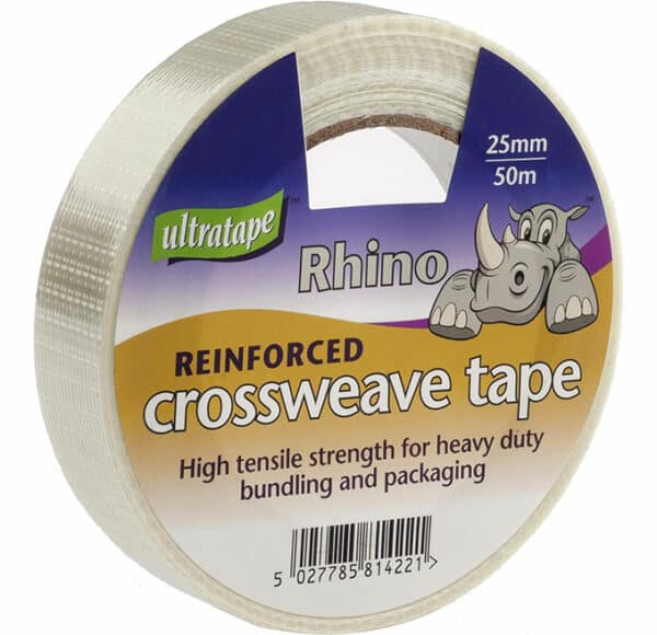 25mm x 50m ultratape crossweave tape rhino