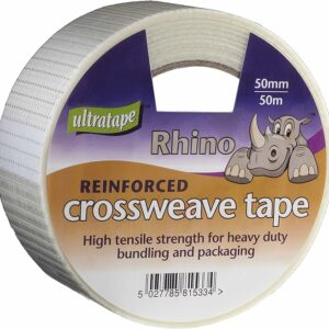 50mm x 50m ultratape crossweave tape rhino