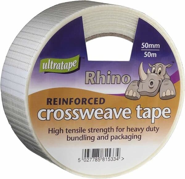 50mm x 50m ultratape crossweave tape rhino