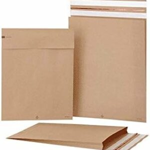 indigo® paper mailing strong kraft reusable postal bags e commerce eco friendly (400 x 500 x 100)