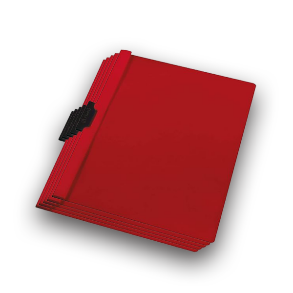 indigo® a4 clip file red 10 packs