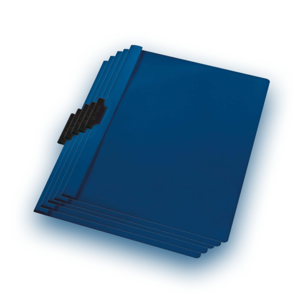 indigo® a4 clip file blue 5 packs