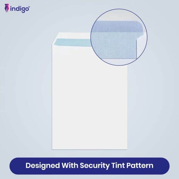 c4 indigo manilla self seal window pocket envelopes pack of 100