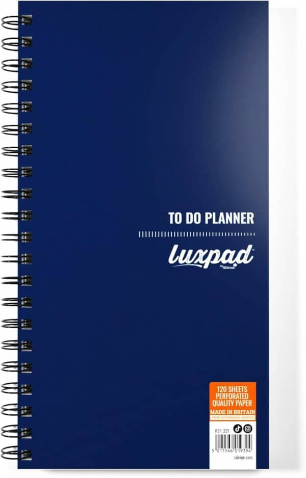 luxpad 280 x 150mm things to do planner printed template (120 sheets)