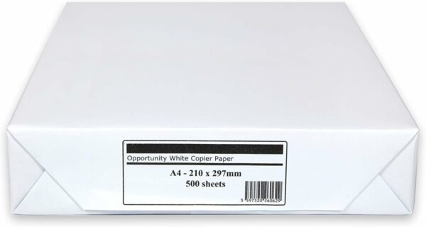 opportunity a4 paper, 75 gsm, 1 ream, white, 500 sheets