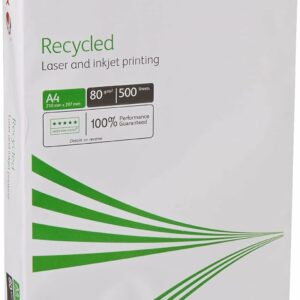 xerox a4 80gsm recycled paper white ream