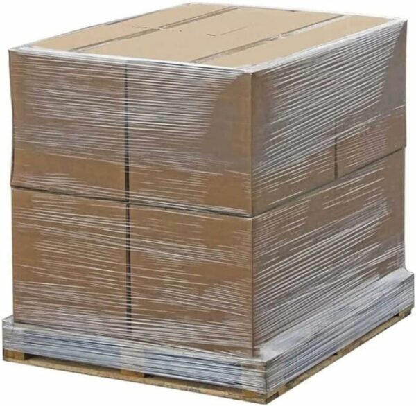6 rolls of 17 micron strong thick clear pallet stretch shrink wrap 400mm x 300mm 17mu flush core