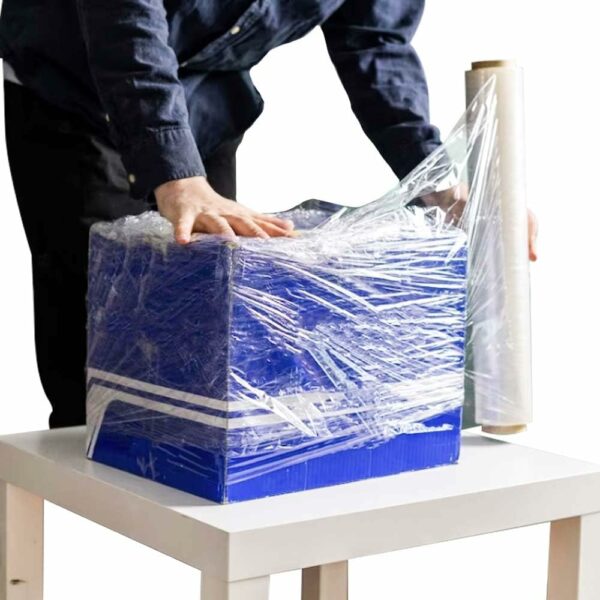 1 roll strong durable clear pallet wrap