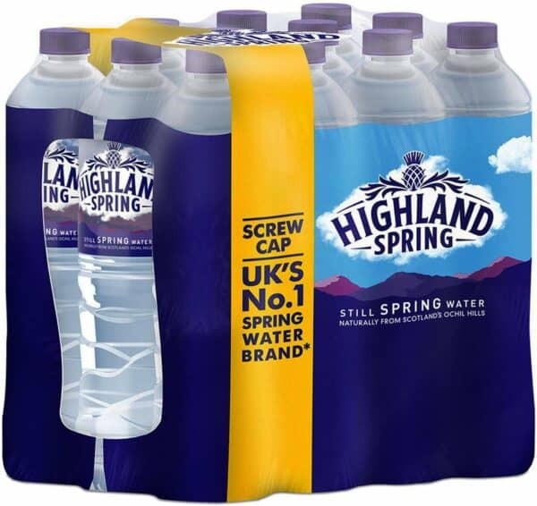 highland spring natural mineral water still in plastic bottle 1.5 litre ref a01057 [pack 12]