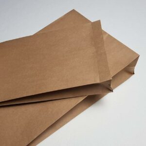 indigo® paper mailing strong kraft reusable postal bags 126gsm 400 x 500 x 50 with v bottom e commerce eco friendly (500)
