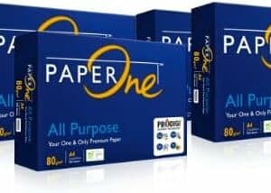 indigo® a4 printer paper 80gsm professional and premium (1 box, 5 reams, 2500 sheets) high whiteness with smudge free and ink saving technology