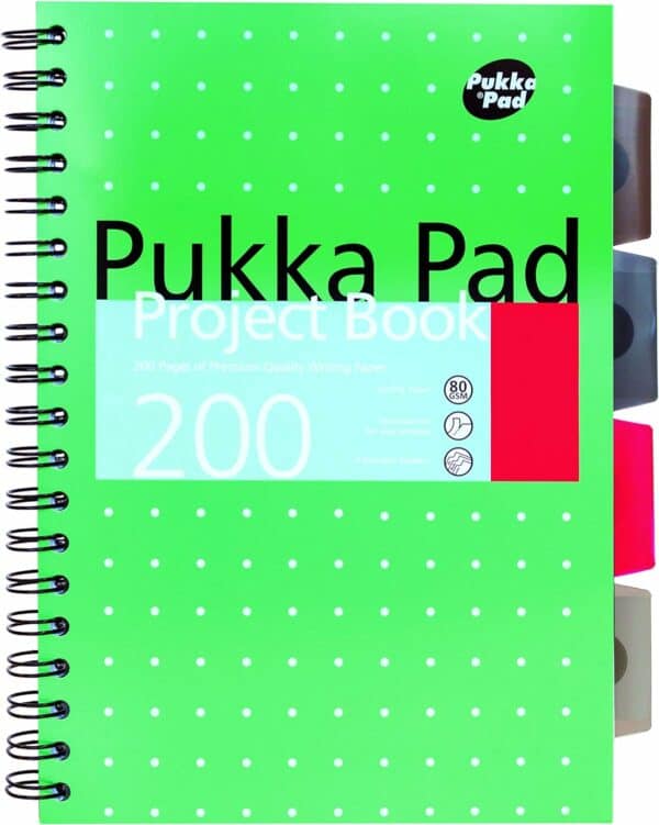 pukka b5 metallic project book, multicolor, (pack of 1), 8518 met