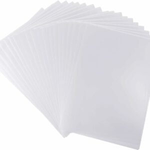 indigo a4 plastic file folders transparent, 100 per sheets