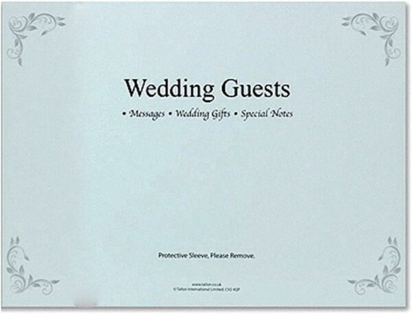 wedding guest book with keepsake box