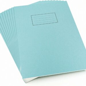 silvine a4 exercise book blue. ruled plain, 40 pages [pack of 10]