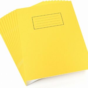 silvine a4 exercise book yellow. ruled feint & margin, 40 pages [pack of 10]