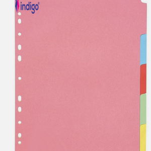 indigo® a4 extra wide manilla 5 parts dividers(pack of 1)