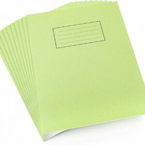 silvine a4 exercise book green. ruled feint & margin, 40 pages [pack of 10]