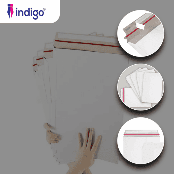 indigo b4 all board white peel and seal envelopes pack of 50